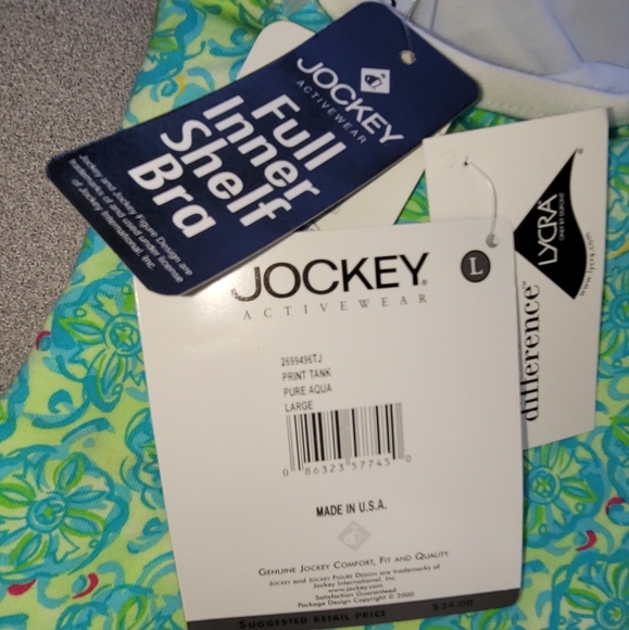 *NWT* JOCKEY Activewear/Athleisure Print Capri & Racerback Top with Lycra - Picture 12 of 13